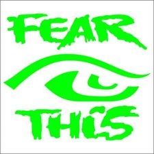 Seattle Seahawks Fear This Eye Vinyl Decal / Sticker 2(TWO) Pack