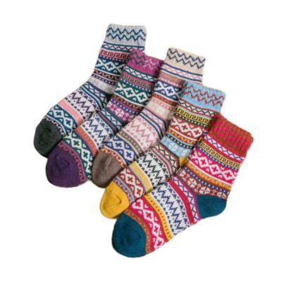 Men Casual Warmer Socks Long Sports Business Socks Geometry Print Unisex Socks
