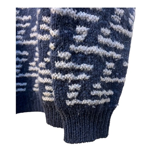 Vintage CB Sports Ski Sweater Mens small Wool Blue nodirc Long Sleeves winter - Picture 3 of 9