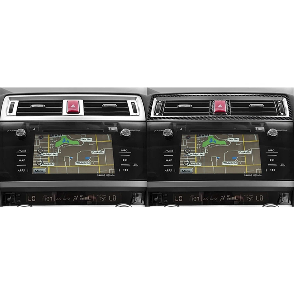 21PC Carbon Fiber Interior Trim Center console For Subaru Legacy/Outback 2015-17 Foto 4 de 4