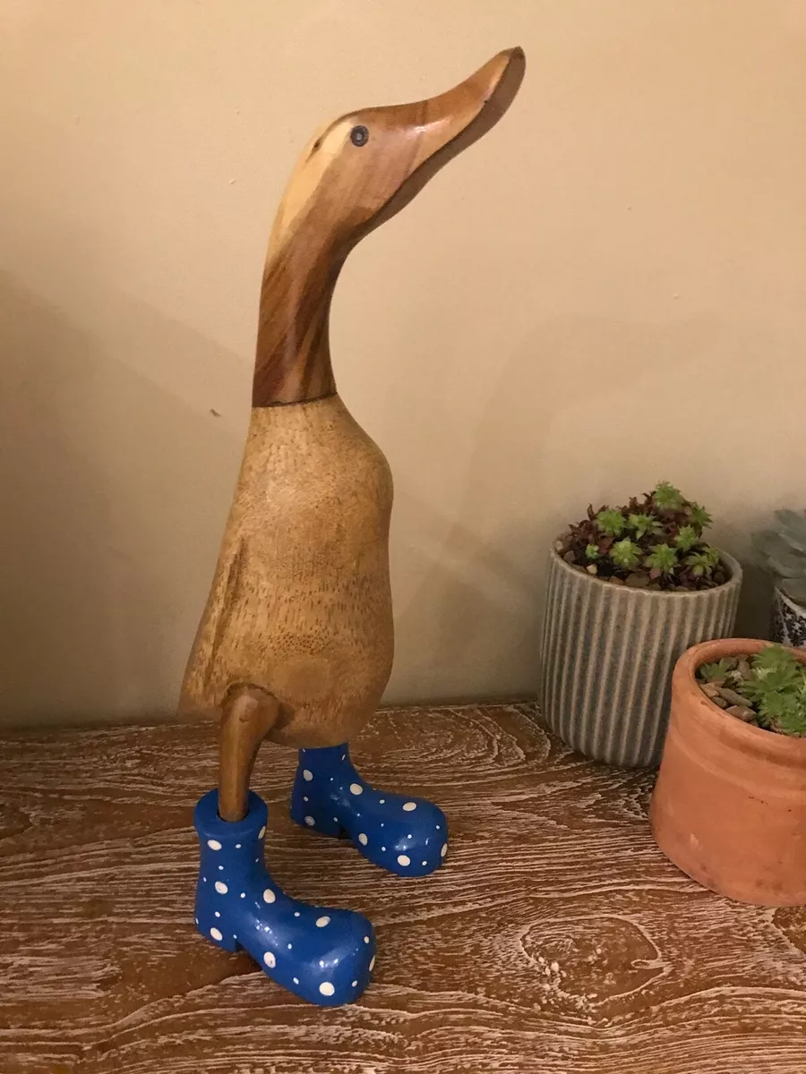 Wooden ducks with wellies best sale ebay