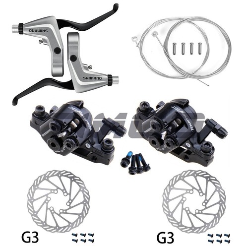 Shimano MTB Mechanical Disc Rotor Brake Groupset BL-T4000 Lever BR-TX805 Caliper - Picture 18 of 18