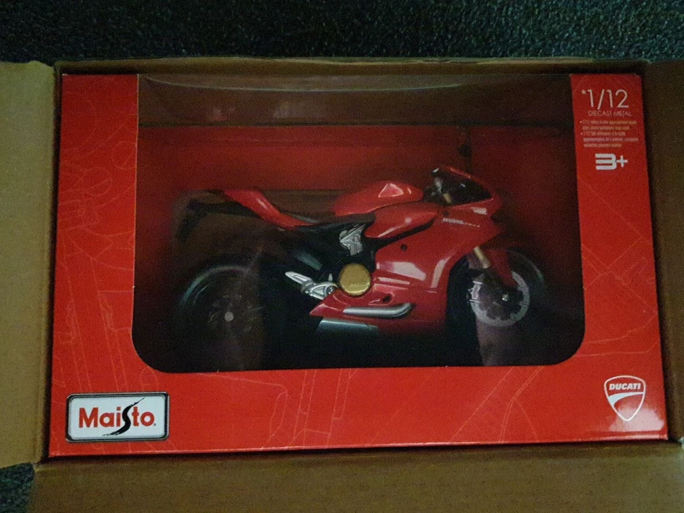 Modell 1:12 DUCATI PANIGALE Maisto Motorrad Metall Geschenk Geburtstag... - Bild 3 von 4