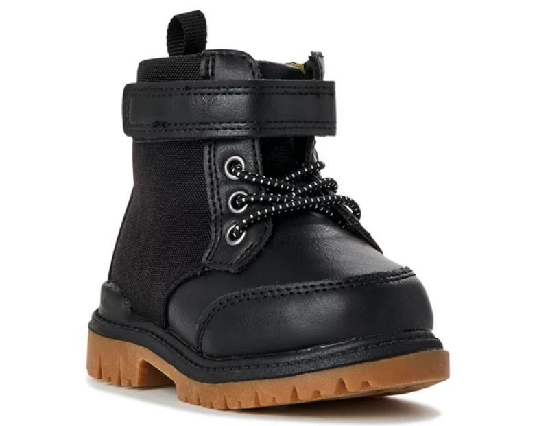 Wonder Nation Infant Baby Boy's Black Combat Boot Various Sizes