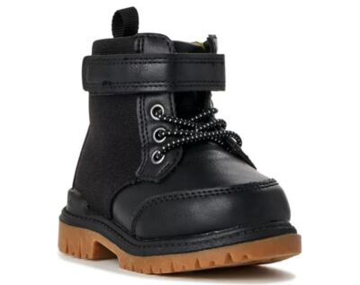 Wonder Nation Infant Baby Boy's Black Combat Boot Various Sizes