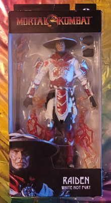 McFarlane Toys Mortal Kombat RAIDEN WHITE HOT FURY 7 in Action Figure