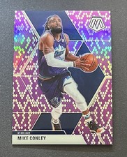 Mike Conley #'d 6/24 Purple Snakeskin Prizm 2019-20 Panini Mosaic Utah Jazz