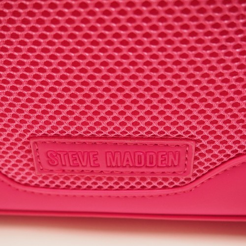 Steve Madden Bdiego Handbag Purse Crossbody Barbie Pink Shoelaces Sneakers Mesh - Picture 7 of 20