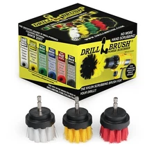 Drill Brush Drill Power Brushes Glass, Leather - Bathroom, Shower - Patio, Deck