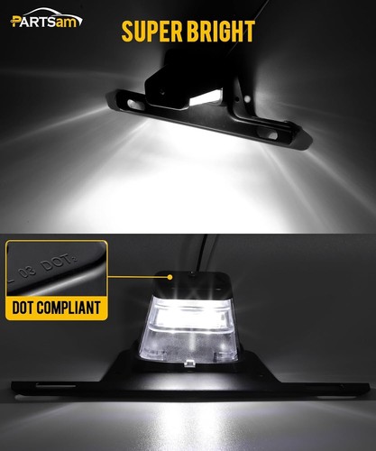 LED License Plate Light for Trailer, Bracket Mount for UTV, ATV Trailer Truck - Picture 5 of 7