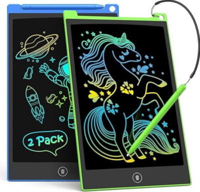 LCD Writing Tablet for Kids 8.5'', 2 Pack Drawing Pad with Stylus Gift