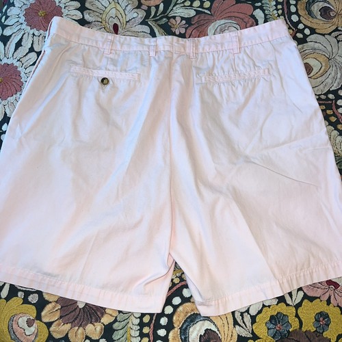 ORVIS Men's 100% Cotton Twill Chino Casual Shorts Pink Size 42 Inseam 7.5" EUC - 第 6/6 張圖片