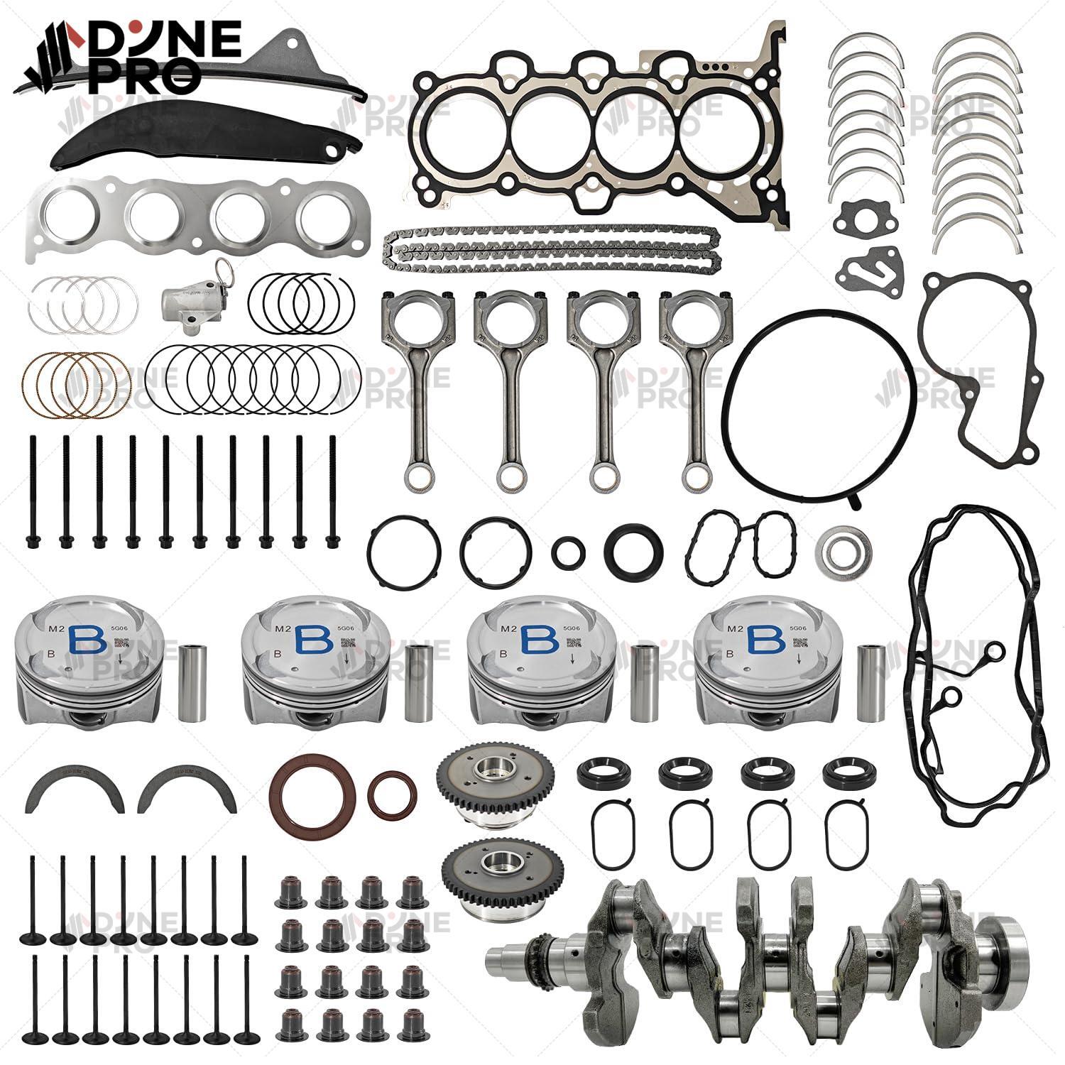 Hyundai Kia 2.0L G4NA Engine Rebuild Kit with Crankshaft Rod Timing