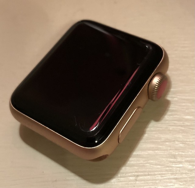 Apple Watch Series 3 - Rose Gold with Pink Sand Sport Band (GPS + Cellular) - (MQJQ2LL/A) for