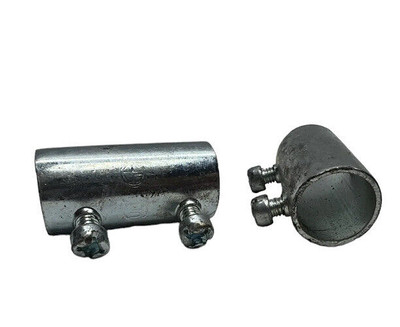 (Box of 18) ETP 5050S Zinc Plated Steel Set Screw Coupling 1/2'' *Free Shipping*