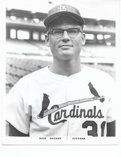  St. Louis Cardinals DICK HUGHES  8 x 10 Press Photo 1967 Glossy Photograph 