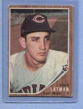 1962 Topps #145 Barry Latman (Indians)   Vg-Ex    (Flat Rate Ship)   A3