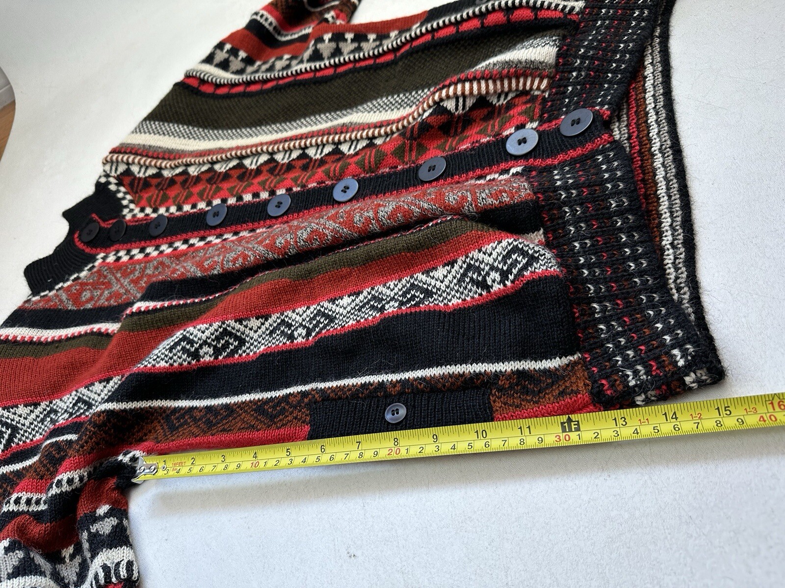 Peruvian Connection 100% Alpaca Button Sweater Si… - image 16