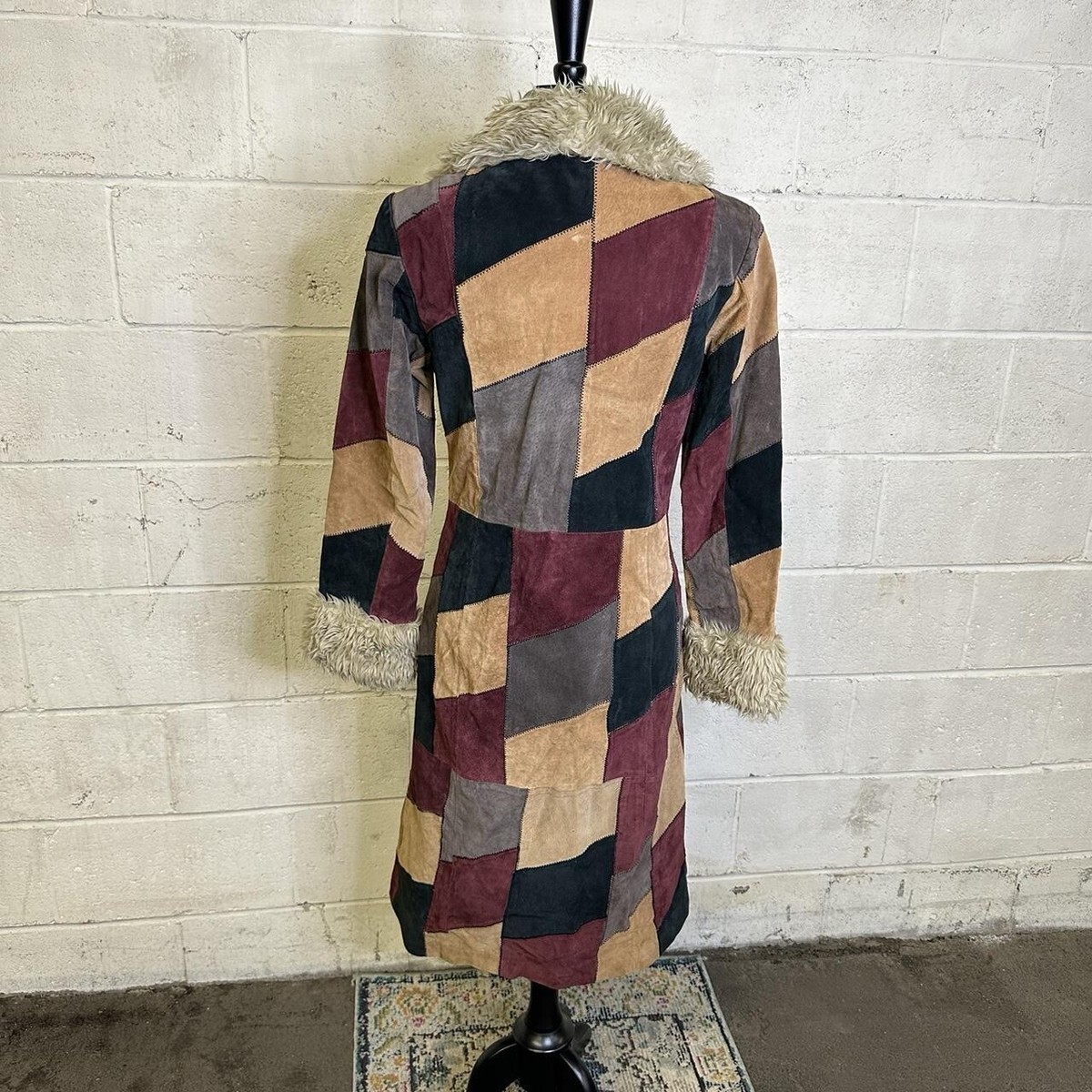 Penny Lane Patchwork Leather Jacket Fur Forever 21 Women's