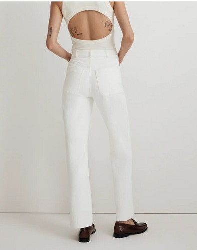 Jean MADEWELL $128 Perfecto Vintage Pierna Ancha Parche Bolsillo Talla 31, Nuevo con Etiquetas Leer - Imagen 2 de 10