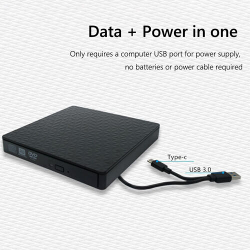 Externes 12,7-mm-USB-Typ-C-DVD/CD-ROM-Gehäuse Optisches Laufwerkgehäuse für Lapt - Bild 10 von 13