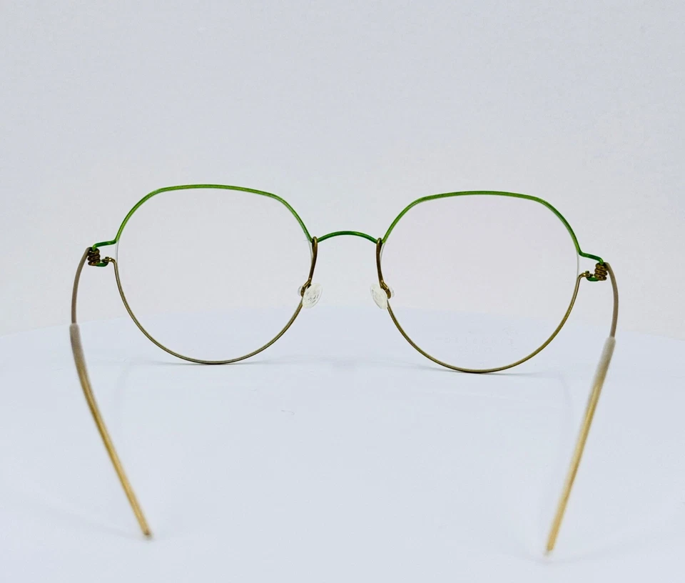 LINDBERG AIR TITANIUM EVAN 051/F5AK GT Green Gold Eyeglasses 50-17-135 B:39 - Image 4 of 4