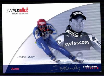 Franco Cavegn  Autogrammkarte Original Signiert Skialpine +A 88182