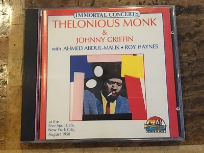 Thelonious Monk & Johnny Griffin At The Five Spot Cafe (1992) CD Excellent Cond