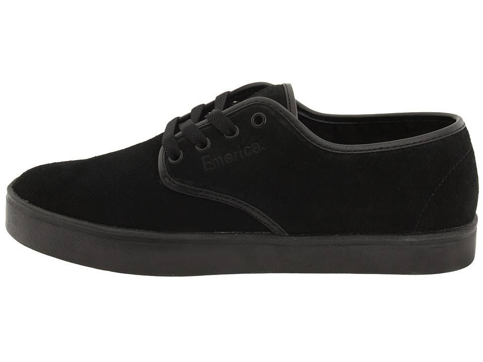 EMERICA 6101000031 004 LACED Mn's (M) Black/Black Suede Skate Shoes eBay