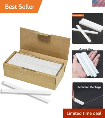 27-Pack Flat White Soapstone Pencils for Welding & Textile Marking Precision
