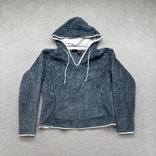 VTG MOUNTAIN HARDWEAR Fuzzy Fleece Pullover Soft Outdoors Hoodie USA Made Size M