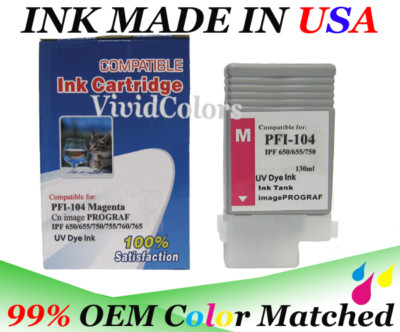130ml Compatible Cartridge for CANON PFI-104M MAGENTA iPF750MFPM40