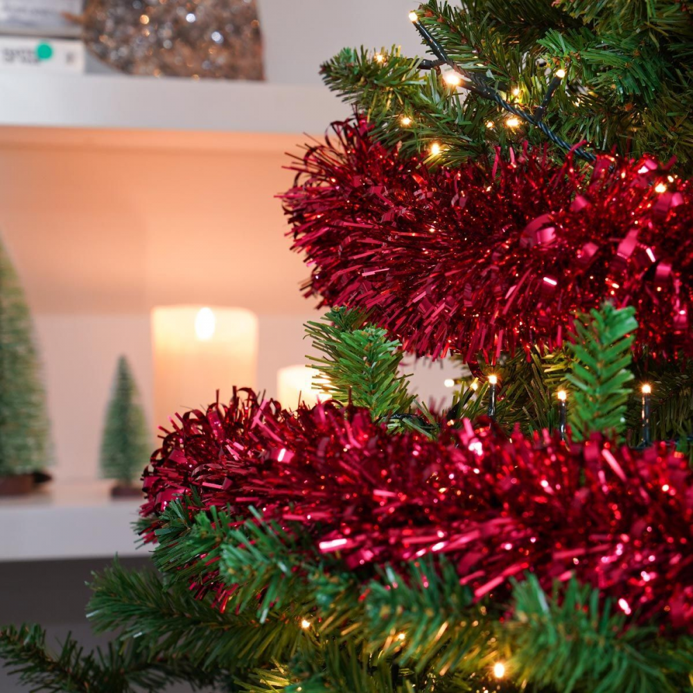 Luxury Chunky Thick Xmas Tinsel Garland Tree Home Christmas Party ...