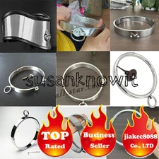 All Style Binding Neck Collar Restraint Adult Metal Choker Lockdown Slaver