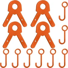 Jenaai 2 Sets Shooting Target Stand Kit Steel Hanger Orange 