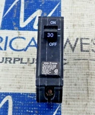 GENERAL ELECTRIC THQB1130 1 POLE CIRCUIT BREAKER 30A 120/240V *LOT OF 3