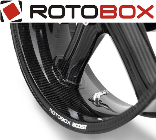 COPPIA CERCHI CARBONIO LUCIDO ROTOBOX BOOST 17˝X 3.5˝/5.5˝ KAWASAKI Z900 2017 - Foto 2 di 3