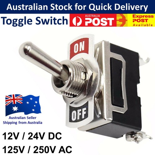 On / Off Toggle Switch Heavy Duty 16A 12V / 24V DC 125V / 250V AC Car ...