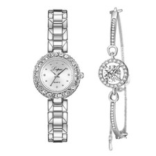 Rose Gold Chronograph Fashion Style Ladies Watches Women Crystals Bling Watch