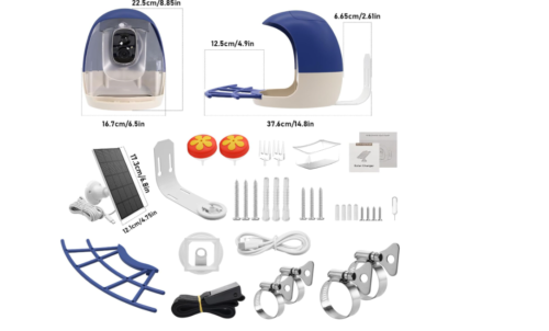Smart Bird Feeder with Camera, Solar-Powered WiFi 1080P Bird Watching Camera - Picture 9 of 17