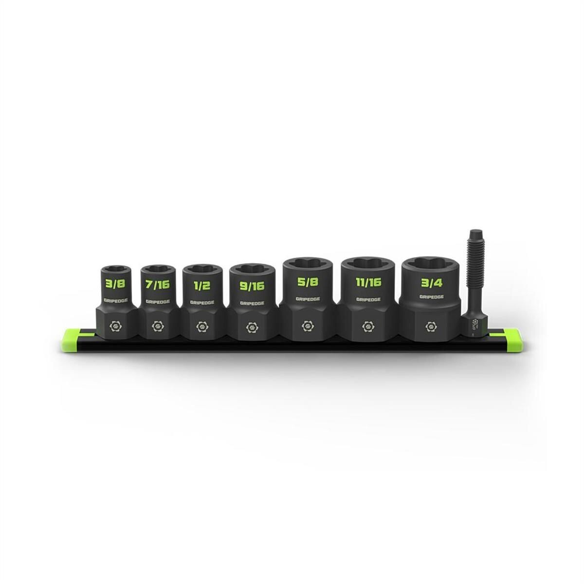 Grip Edge Tools XBS7S - 7pc 3/8" drive SAE RPT Socket Extractor w/FORS set