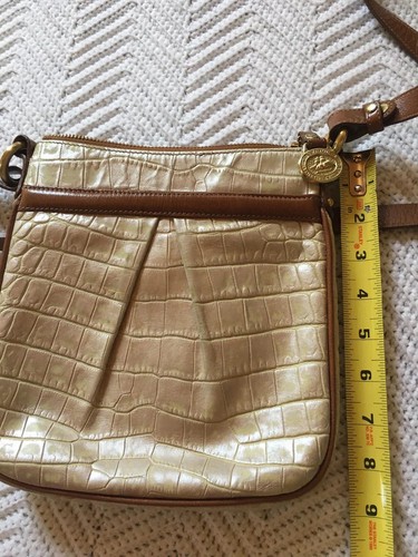 Brahmin Umhängetasche/Handtasche Handtasche verstellbarer Riemen Reißverschluss oben Taschen Leder gebraucht, in einwandfreiem Zustand - Bild 9 von 10