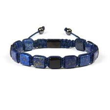Lapis Lazuli Bracelet  Black Onyx, Onyx, Lapis Lazuli Macrame Bracelet Mens