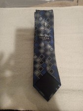 Versa Mens 100 Percent Blue Silk Tie 3.5 W By 59L