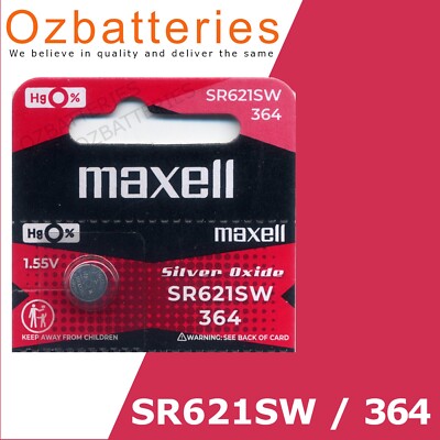 Pin đồng Hồ Maxell SR621SW / SR621 / SR 621 / 364 - Hàng Chính Hãng - Foto 2