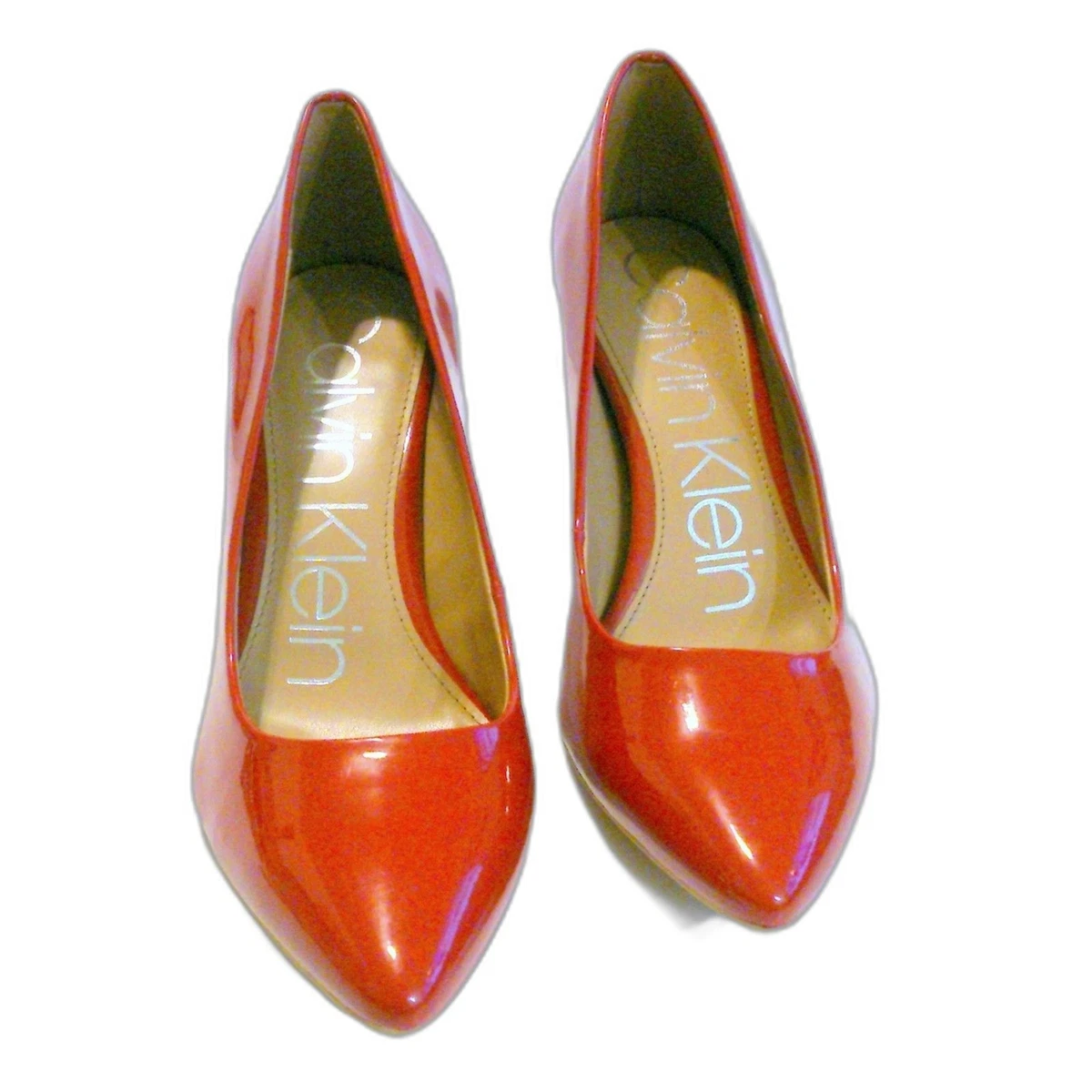 Calvin klein red clearance patent leather shoes