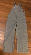 NWT Dickies 40 X 32 Bib Overall Carpenter Hickory Stripe 80