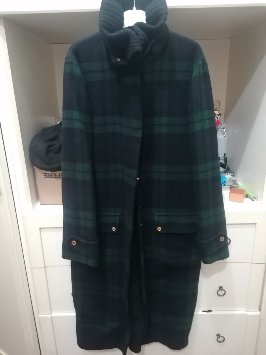 Cappotto donna RALPH LAUREN lana scozzese bottoni oro logati pari