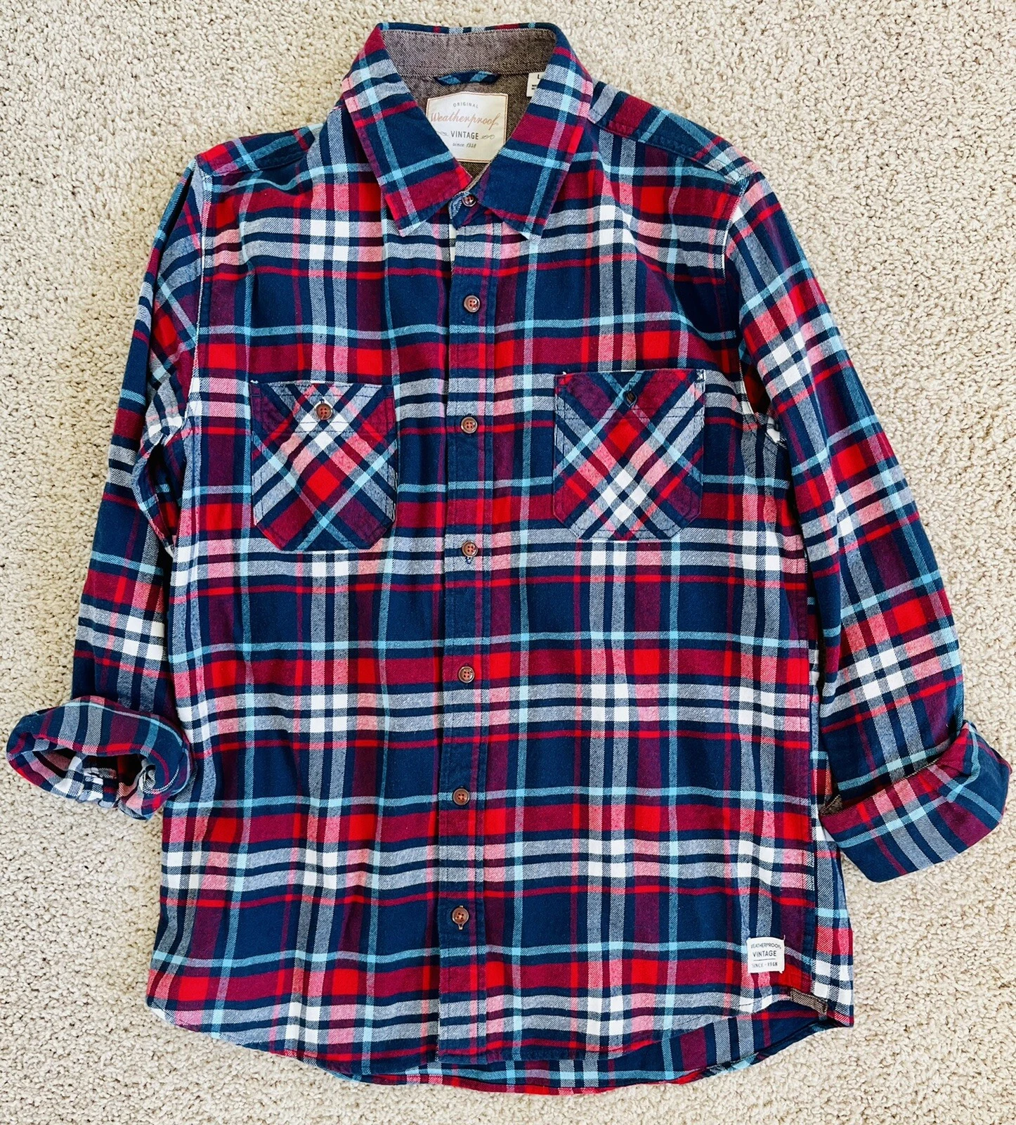 LN Mens Mountain Warm Weatherproof Long Sleeve Pockets Classic Shirt Flannel L
Opens in a new window