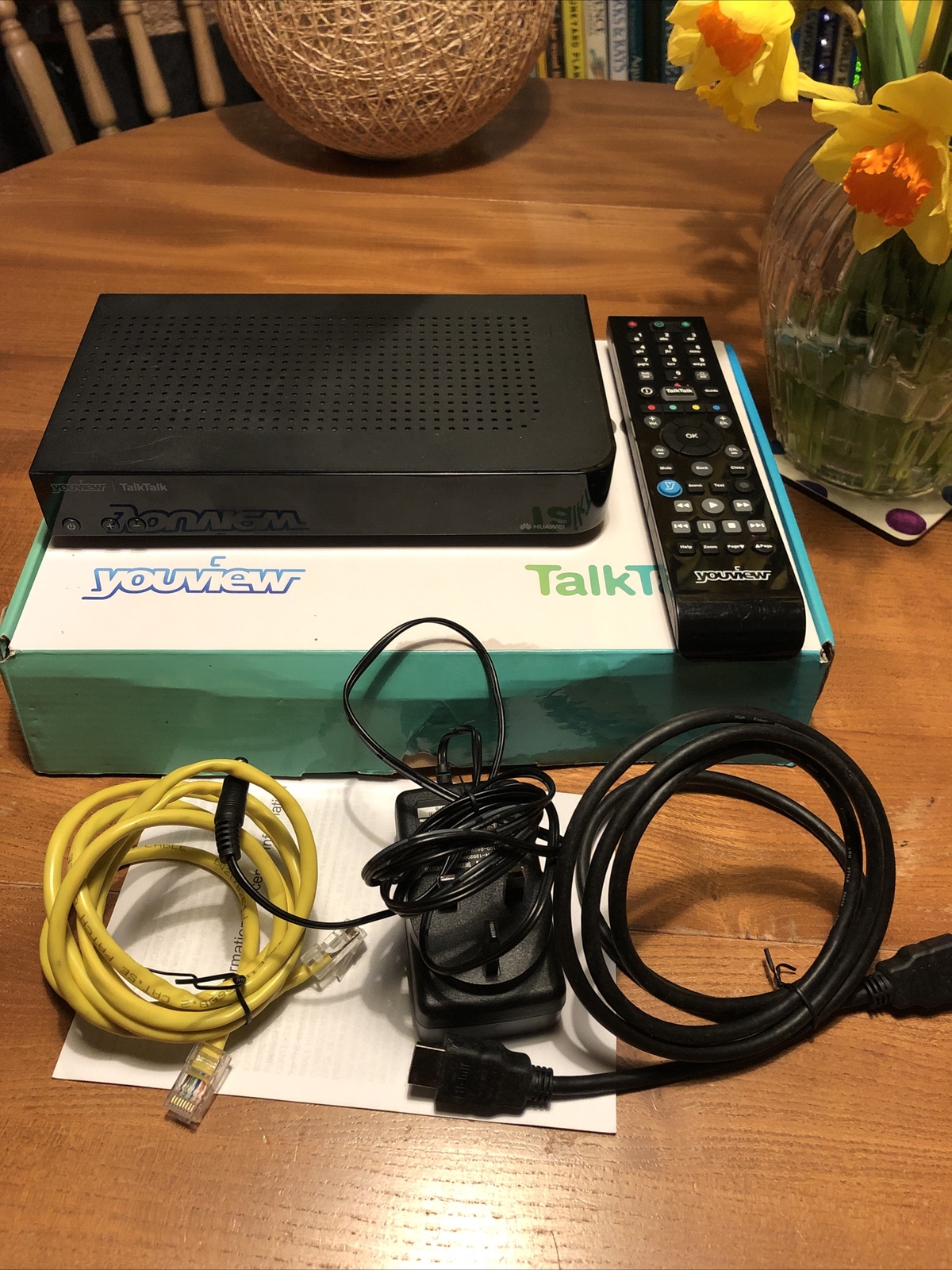 YouView DN360T Freeview Box + Remote + Cables HDMI Scart + Original Box eBay
